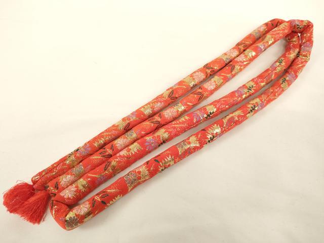 平和屋着物[]七五三　女の子　和装小物セット　草花文　金糸　逸品　AABH2825ja