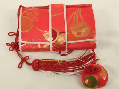 平和屋着物[]七五三　女の子　和装小物セット　光琳菊　金糸　逸品　AABH2826ja