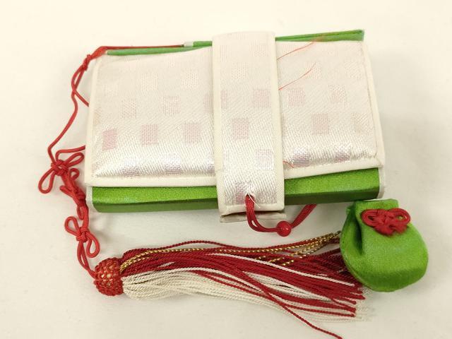 平和屋着物[]七五三　女の子　和装小物セット　市松文様　逸品　AABH2827ja
