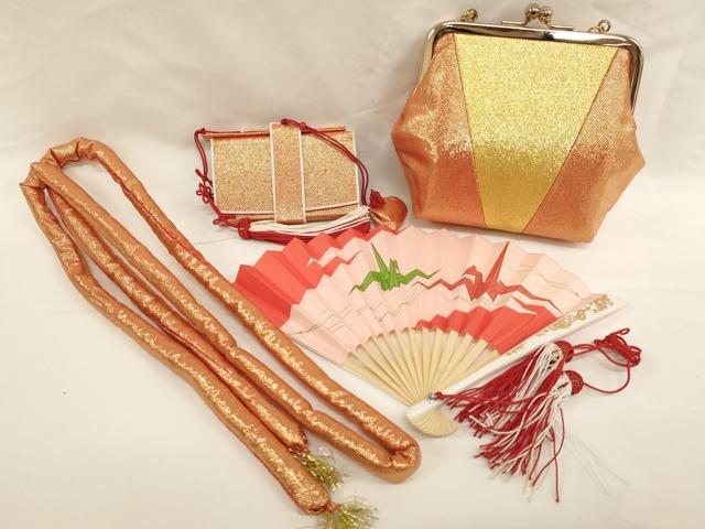 平和屋着物[]七五三　女の子　和装小物セット　金糸　逸品　AABH2828ja