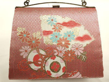 平和屋着物[]七五三　女の子　和装小物　バッグまとめて6点　がま口　巾着　草花文　金銀糸　AABH2829ja