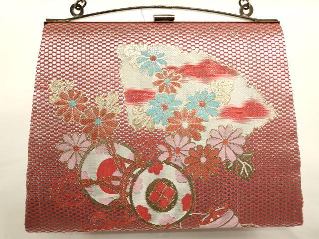 平和屋着物[]七五三　女の子　和装小物　バッグまとめて6点　がま口　巾着　草花文　金銀糸　AABH2829ja