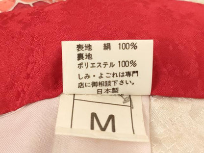 平和屋着物[]七五三　女の子　３歳　祝着　一つ身　被布セット　友禅　絞り　鴛鴦花手毬紋　正絹　逸品　AABH2851ja
