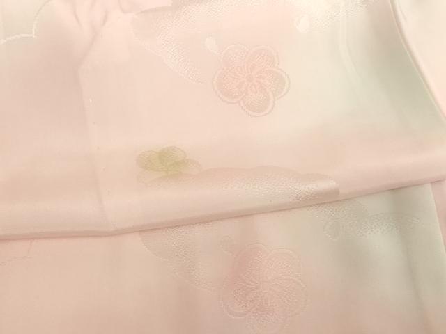 平和屋着物[]子供　女の子　長襦袢　無双仕立て　雲重ね梅文　暈し染め　半衿刺繍　正絹　逸品　AABH2878ja