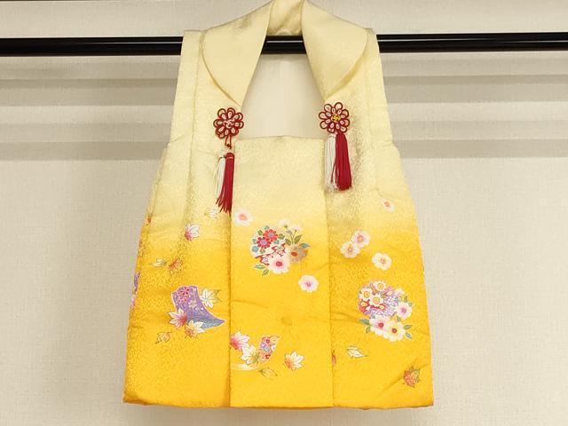 平和屋着物[]七五三　女の子　３歳　祝着　三つ身　被布セット　誰が袖雪輪花文　暈し染め　AABH2913ja