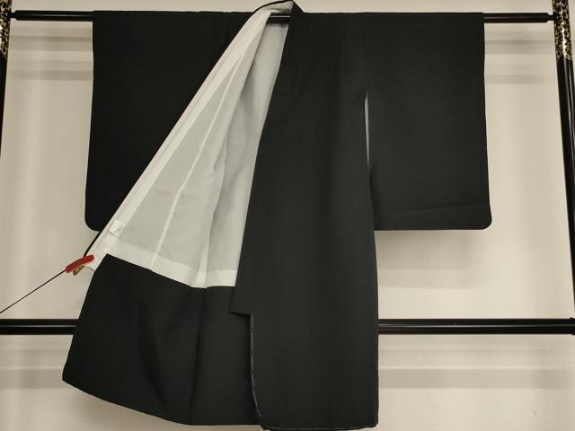 平和屋着物[]七五三　男の子　5歳　祝着　黒地　未使用　AABH2954ja