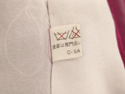 平和屋着物[]七五三 女の子 ７歳 祝着 四つ身 花車文 暈し染め 金彩 逸品 AABH2988ja