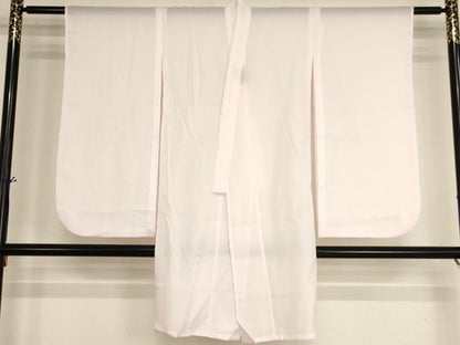 平和屋着物[]七五三　女の子　７歳　祝着　四つ身　長襦袢（単衣）セット　草花文　折り紙　未使用　AABH2999ja