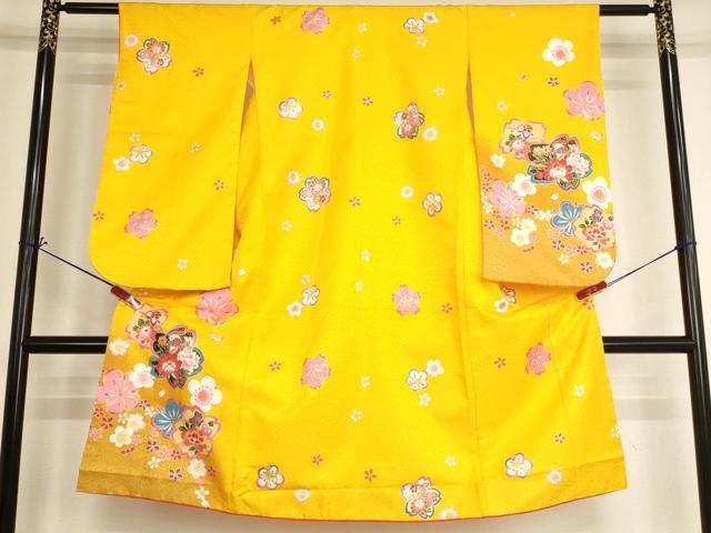 平和屋着物[]七五三 女の子 5歳 祝着 鴛鴦花文 暈し染め 金彩 AABH3000ja