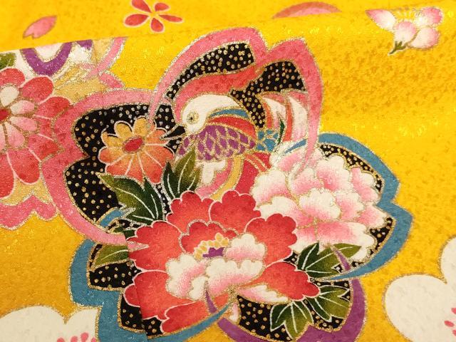 平和屋着物[]七五三 女の子 5歳 祝着 鴛鴦花文 暈し染め 金彩 AABH3000ja