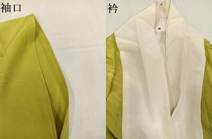 平和屋着物●振袖用長襦袢　袷　鶴　梅　正絹　逸品　AABH3011ph