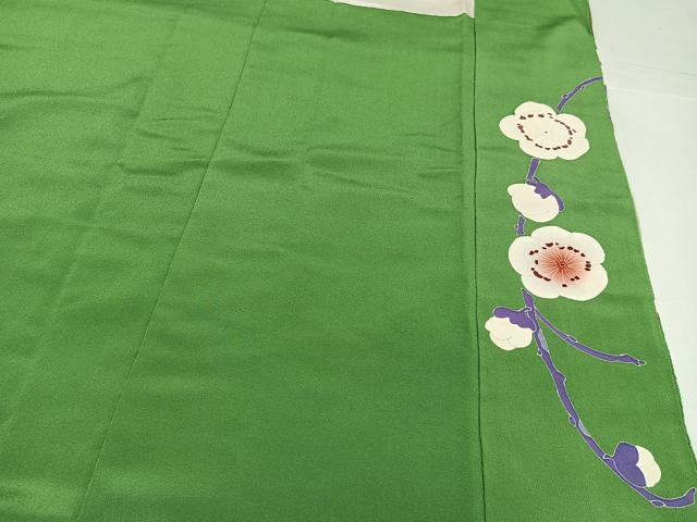 平和屋着物●豪華振袖　作家物　梅　暈し染め　金彩　鬼しぼ縮緬　正絹　逸品　AABH3015ph