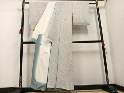 平和屋着物●訪問着　総絞り　青海波　正絹　逸品　AABH3018ph