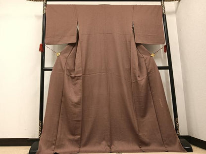 平和屋着物●伝統工芸師　服部光擴　江戸小紋　極小鮫小紋柄　ロング丈　正絹　逸品　AABH3019ph