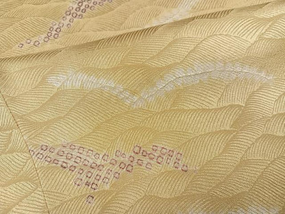平和屋着物●上質な小紋　絞り　飛鳥文　正絹　逸品　AABH3023ph