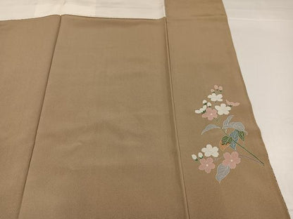 平和屋着物●訪問着　枝花文　金銀彩　鈴乃屋扱い　正絹　逸品　AABH3025ph