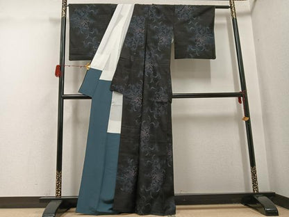 平和屋着物●本場大島紬　カタス7マルキ　飛鳥文　正絹　逸品　AABH3026ph