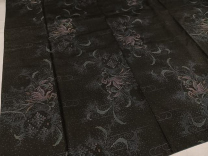 平和屋着物●本場大島紬　カタス7マルキ　飛鳥文　正絹　逸品　AABH3026ph