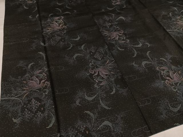 平和屋着物●本場大島紬　カタス7マルキ　飛鳥文　正絹　逸品　AABH3026ph