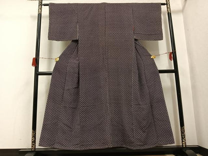 平和屋着物●アンティーク　大正ロマン　小紋　小花文　正絹　逸品　AABH3033ph