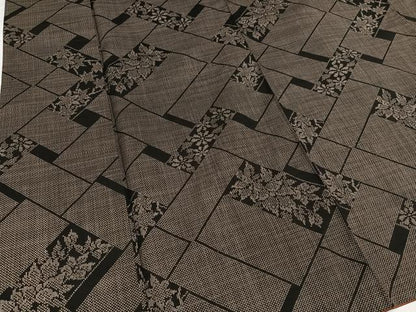 平和屋着物●本場大島紬　古代染色純泥染め　一元絣　証紙付き　正絹　逸品　AABH3034ph