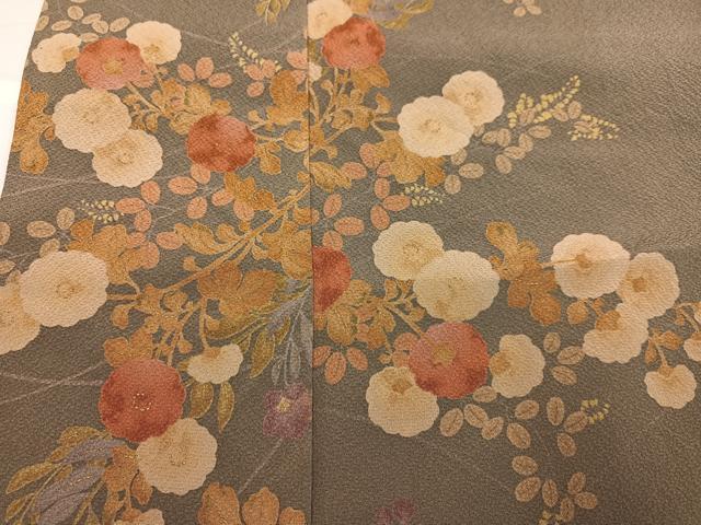 平和屋着物●訪問着　草花文　金彩　正絹　逸品　AABH3042ph 平和屋着物○訪問着 草花文 金彩 正絹 逸品 AABH3042ph