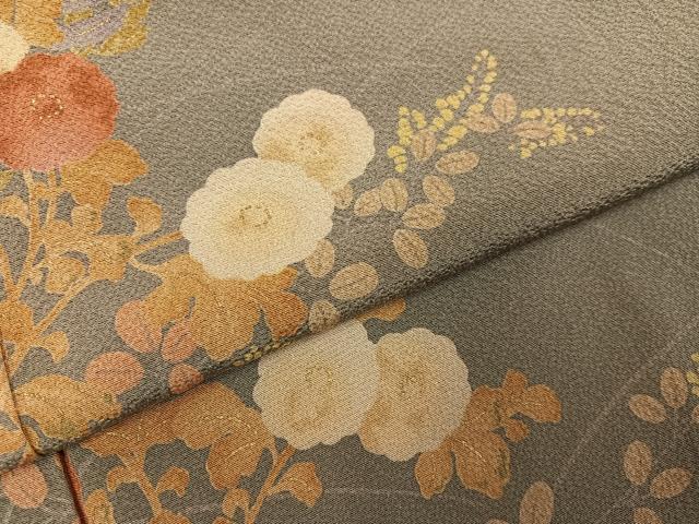 平和屋着物●訪問着　草花文　金彩　正絹　逸品　AABH3042ph 平和屋着物○訪問着 草花文 金彩 正絹 逸品 AABH3042ph