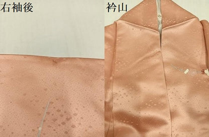 平和屋着物●訪問着　友禅　雪輪草花文　暈し染め　金彩　正絹　逸品　AABH3043ph