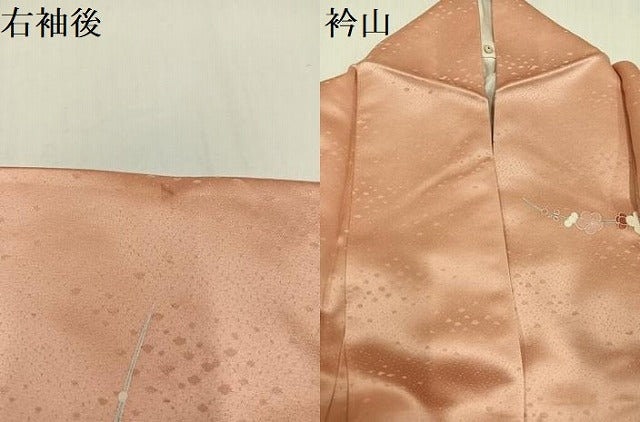 平和屋着物●訪問着　友禅　雪輪草花文　暈し染め　金彩　正絹　逸品　AABH3043ph