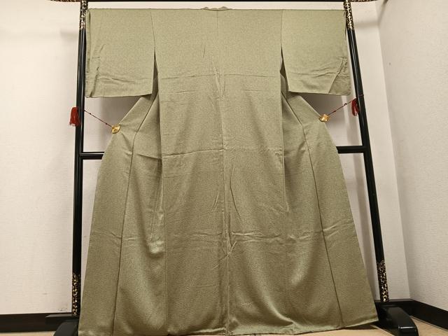 平和屋着物○上質な小紋 笹竹文 正絹 逸品 未使用 AABH3049ph