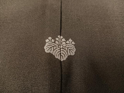 平和屋着物●訪問着　刺繍　花筏文　暈し染め　金彩　正絹　逸品　AABH3053ph