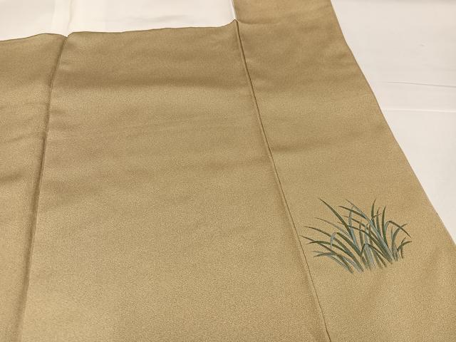 平和屋着物●訪問着　作家物　髙杉太　人物風景草花文　暈し染め　金彩　正絹　逸品　AABH3055ph