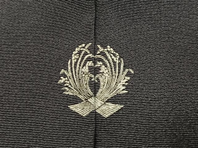 平和屋着物●豪華色留袖　友禅　作家物　駒刺繍　遠山群れ鶴草花文　暈し染め　金彩　正絹　逸品　AABH3056ph