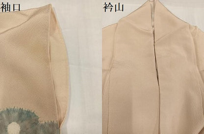 平和屋着物●訪問着　辻が花　絞り　正絹　逸品　AABH3059ph