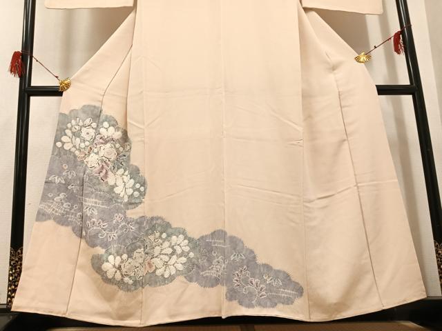 平和屋着物●訪問着　辻が花　絞り　正絹　逸品　AABH3059ph