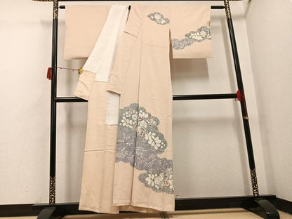 平和屋着物●訪問着　辻が花　絞り　正絹　逸品　AABH3059ph