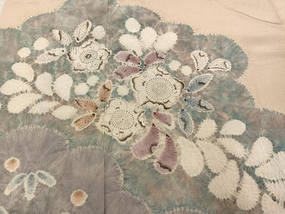 平和屋着物●訪問着　辻が花　絞り　正絹　逸品　AABH3059ph