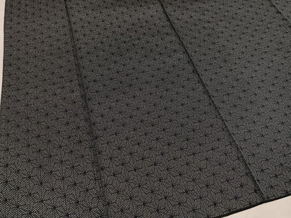 平和屋着物●お召　麻の葉文様　正絹　逸品　AABH3062ph