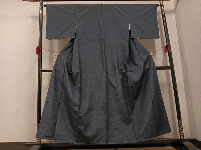 平和屋着物●上質な紬　縞　正絹　逸品　未使用　AABH3064ph