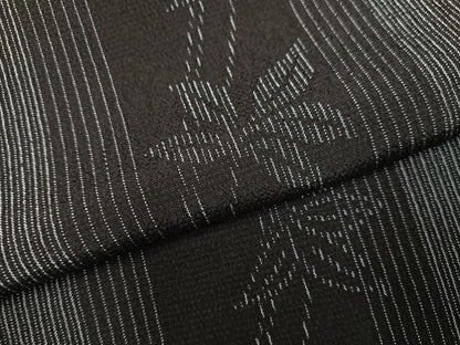平和屋着物●お召　草木間道　正絹　逸品　AABH3066ph
