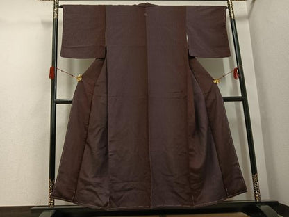 平和屋着物●お召　間道　暈し染め　正絹　逸品　未使用　AABH3068ph