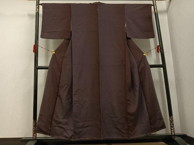 平和屋着物●お召　間道　暈し染め　正絹　逸品　未使用　AABH3068ph