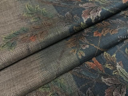 平和屋着物●本場大島紬　カタス9マルキ　草花文　正絹　逸品　AABH3077ph