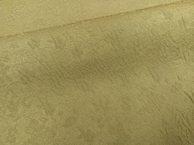 平和屋着物●上質な色無地　作家物　茶の湯染　利休彩夢　草花地紋　木蘭色　正絹　逸品　AABH3082ph