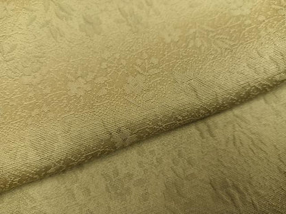 平和屋着物●上質な色無地　作家物　茶の湯染　利休彩夢　草花地紋　木蘭色　正絹　逸品　AABH3082ph