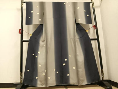 平和屋着物●訪問着　舞花文　暈し染め　正絹　逸品　AABH3084ph