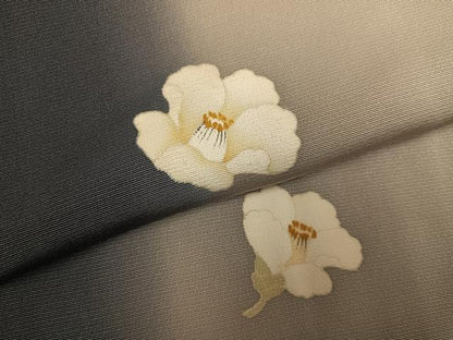 平和屋着物●訪問着　舞花文　暈し染め　正絹　逸品　AABH3084ph