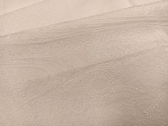 平和屋着物●長襦袢　無双仕立て　流水地紋　灰桜色　正絹　逸品　AABH3091ph