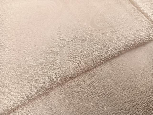 平和屋着物●長襦袢　無双仕立て　流水地紋　灰桜色　正絹　逸品　AABH3091ph