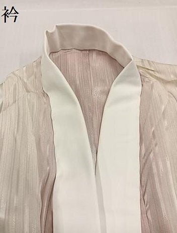 平和屋着物●長襦袢　無双仕立て　間道　正絹　逸品　AABH3092ph